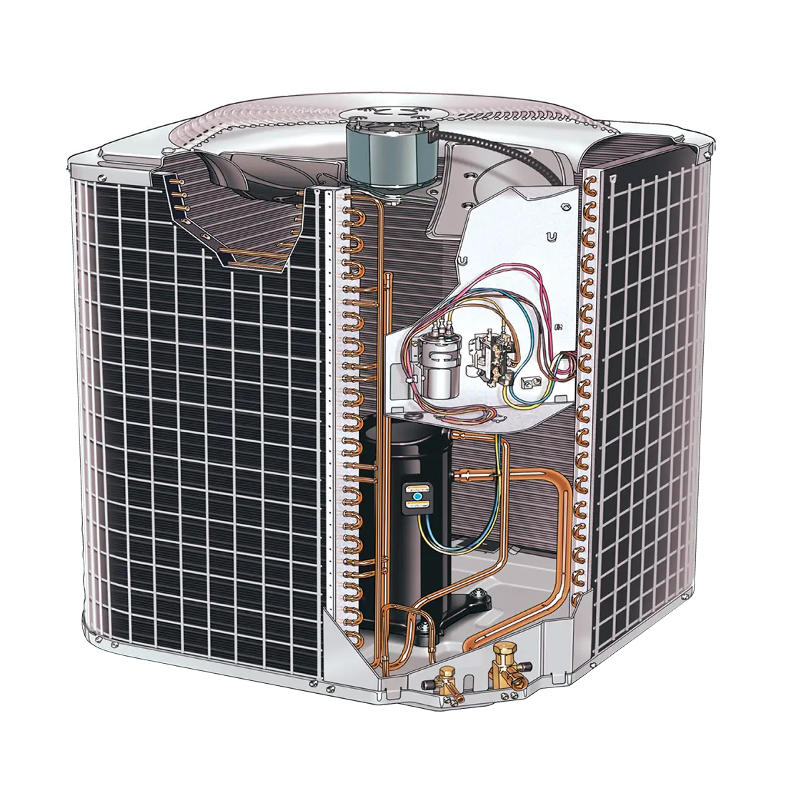 Keeprite Performance 14 Central Air Conditioner – N4A4S | 2 to 3 Ton HVAC System | Up to 16 SEER2 | Scroll Compressor | Includes Components & Installation | R-410A Refrigerant